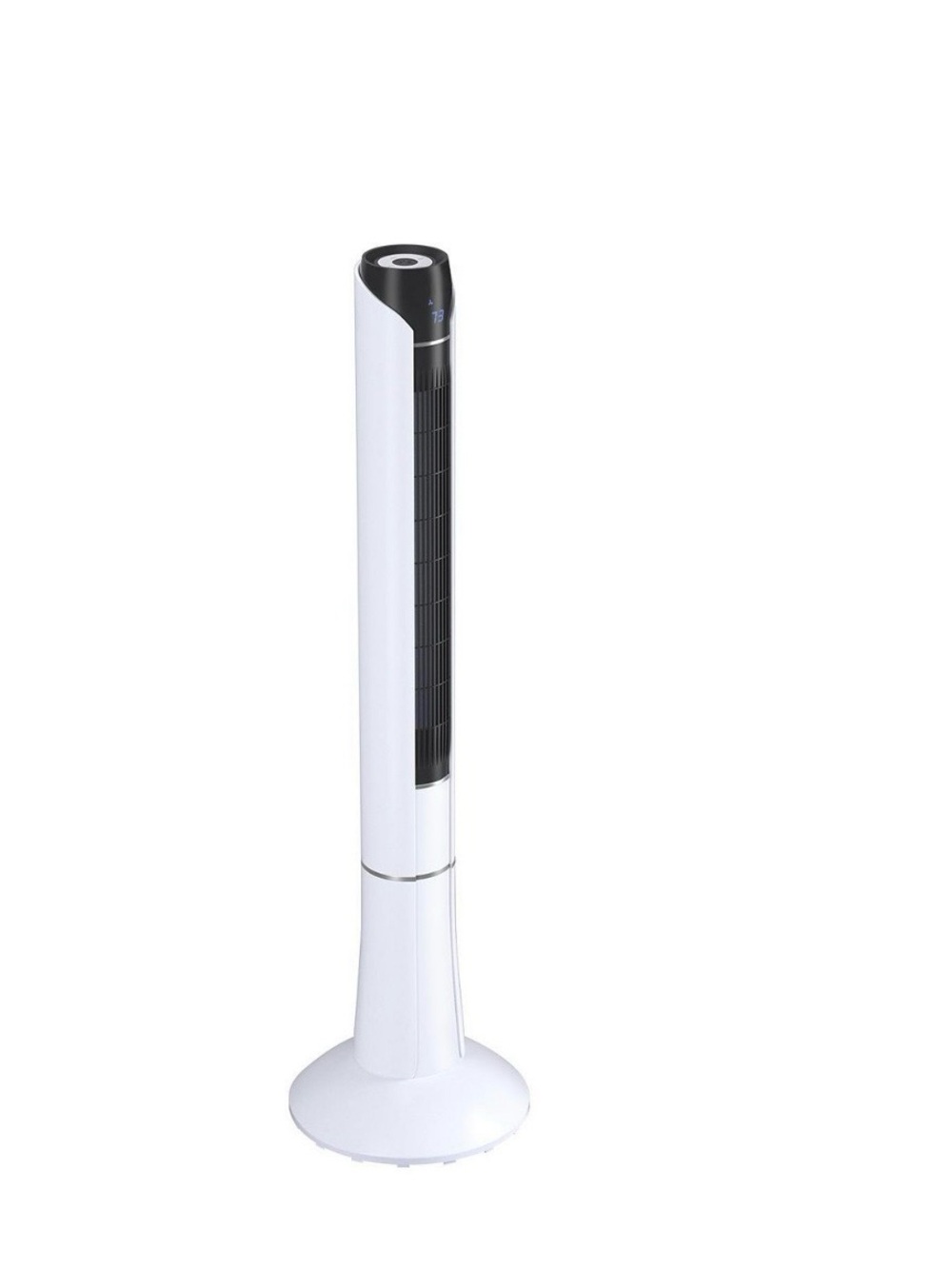 White Tower Fan - Sleek White Oscillating Home Fan
